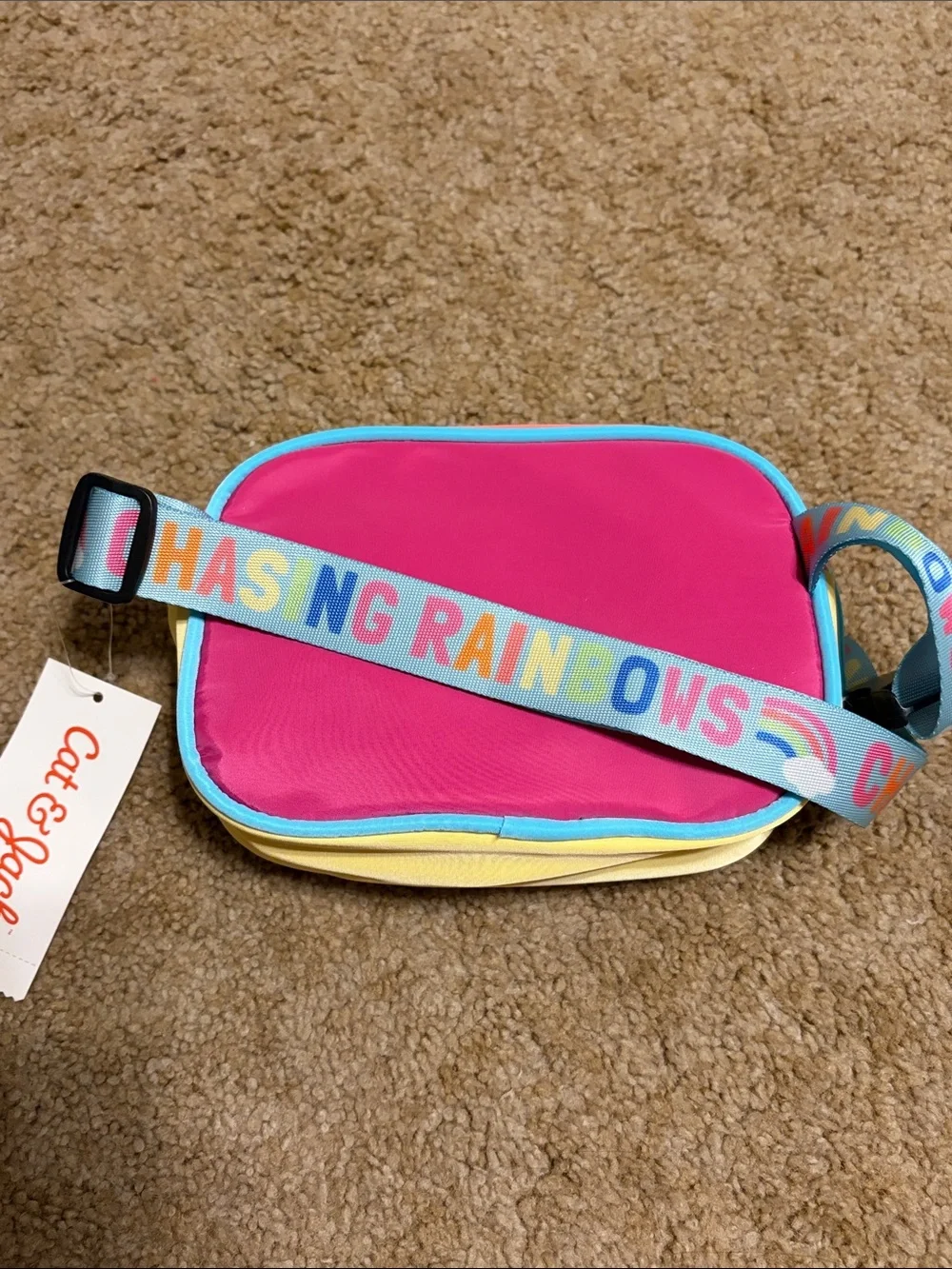 NWT Cat & Jack Pink Rainbow Crossbody Bag